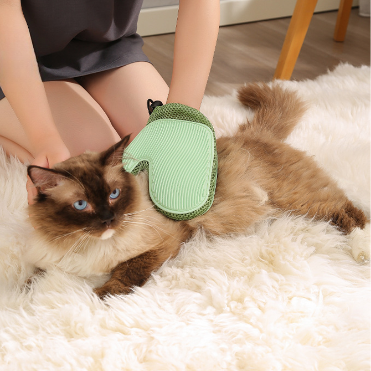 Pets Grooming Brush Gloves Comb For Cats Dogs - Pet Combs & Brushes - DINIBLO 