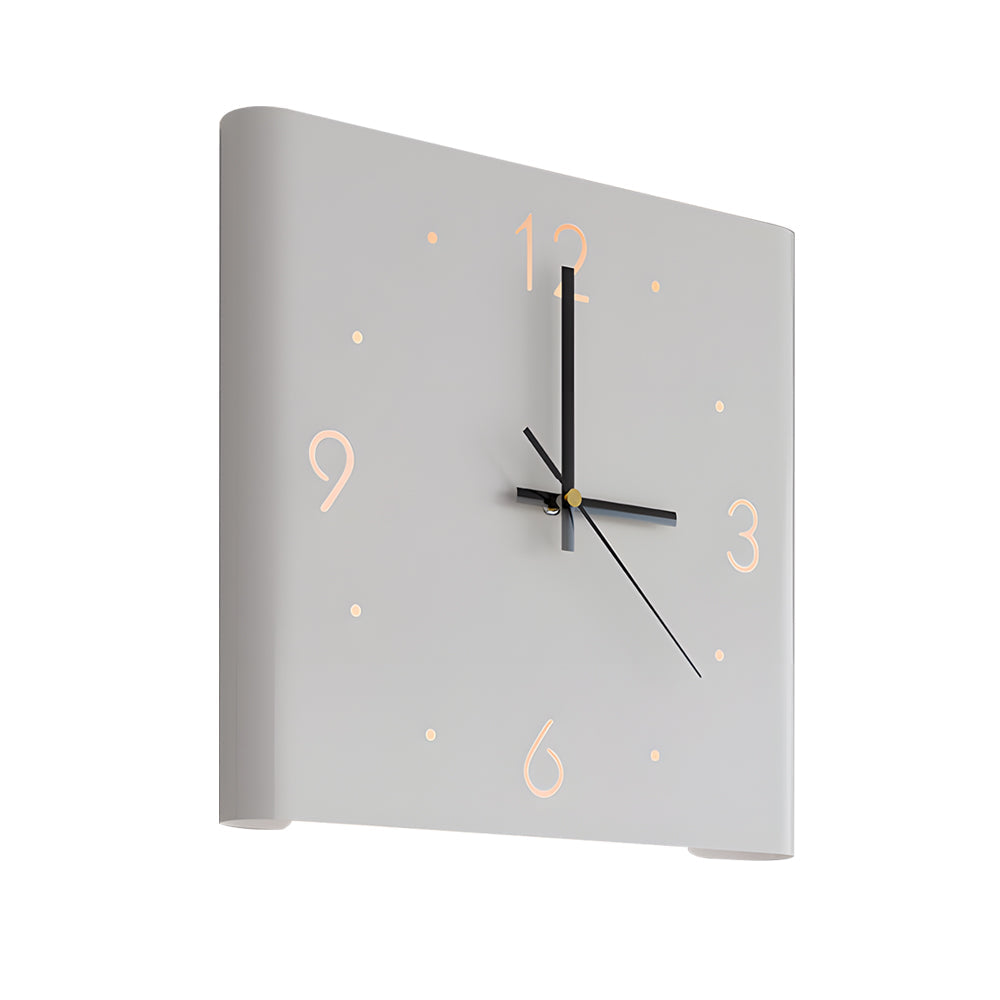 Mute USB Motion Sensor LED Foldable Double Sided Corner Wall Clock - Lighting > Wall Lights > Wall sconces - DINIBLO 