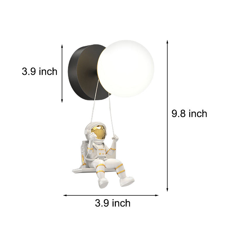 Round Ball Creative Astronaut Decor 3 Step Dimming Modern LED Wall Lights - Lighting > Wall Lights > Wall sconces - DINIBLO 