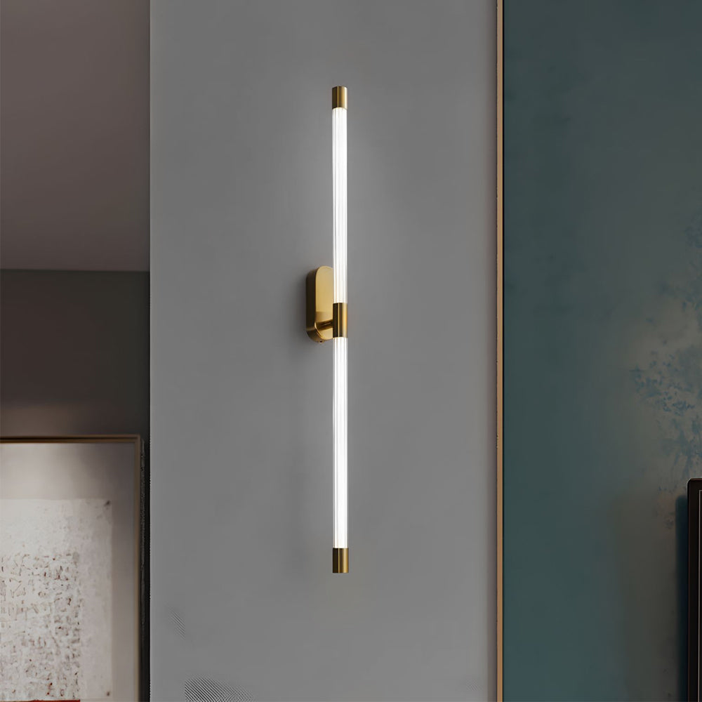 Acrylic Tube Tall Linear Wall Semi-Flush Mount Sconce - Lighting > Wall Lights > LED Wall Lights - DINIBLO 