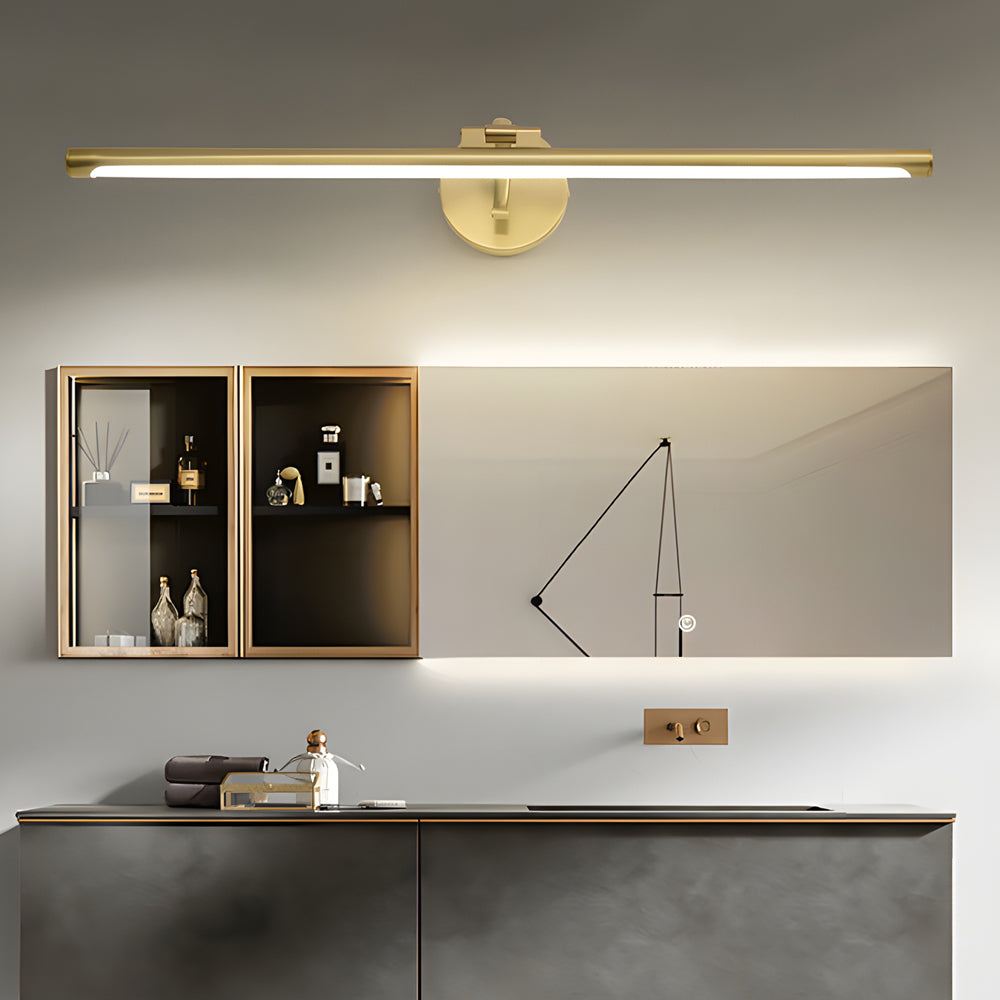 Modern Copper Linear Rotatable Vanity Light - LED Bath Bar over Mirror - Lighting > Wall Lights > Bathroom Vanity Lighting - DINIBLO 