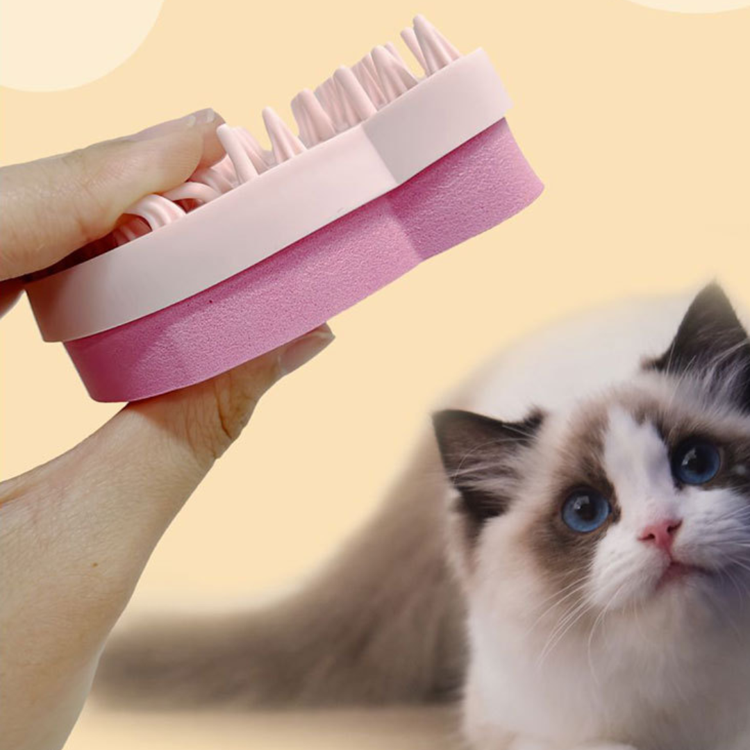 Multi Functional Pet Grooming Silicone Hair Removal Brush - Pet Combs & Brushes - DINIBLO 