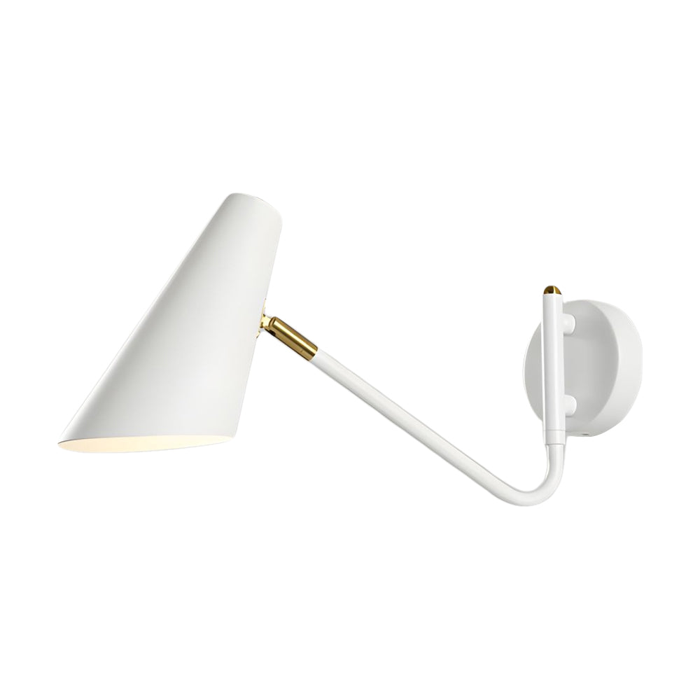 Modern Hoxton Hanging Wall Sconce with Conical Shade - 1-Light - Lighting > Wall Lights > Swing Arm Wall Sconces - DINIBLO 