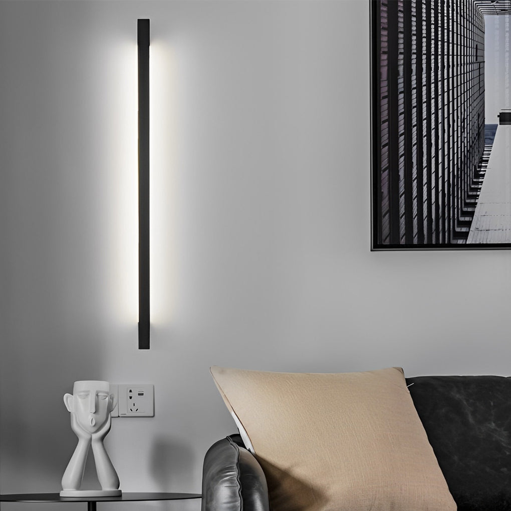 Minimalist Strip Three Step Dimming LED Black Postmodern Wall Lamp - Lighting > Wall Lights > LED Wall Lights - DINIBLO 