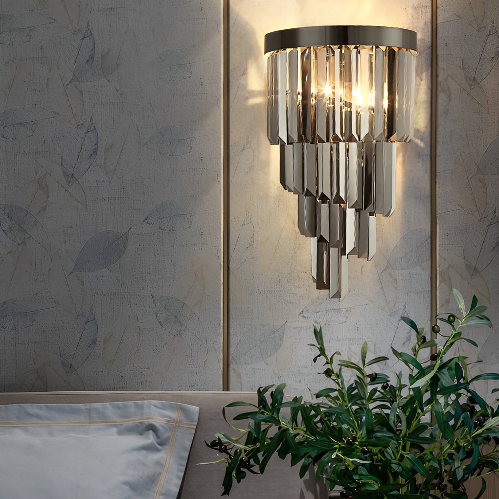 Creative Crystal Metal Three Step Dimming LED Post-Modern Wall Lamp - Lighting > Wall Lights > Wall sconces - DINIBLO 