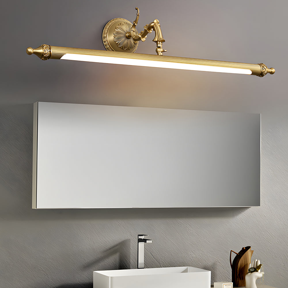 Antique Copper Linear 180° Adjustable Dimmable LED Vanity Light for Bathroom - Lighting > Wall Lights > Bathroom Vanity Lighting - DINIBLO 