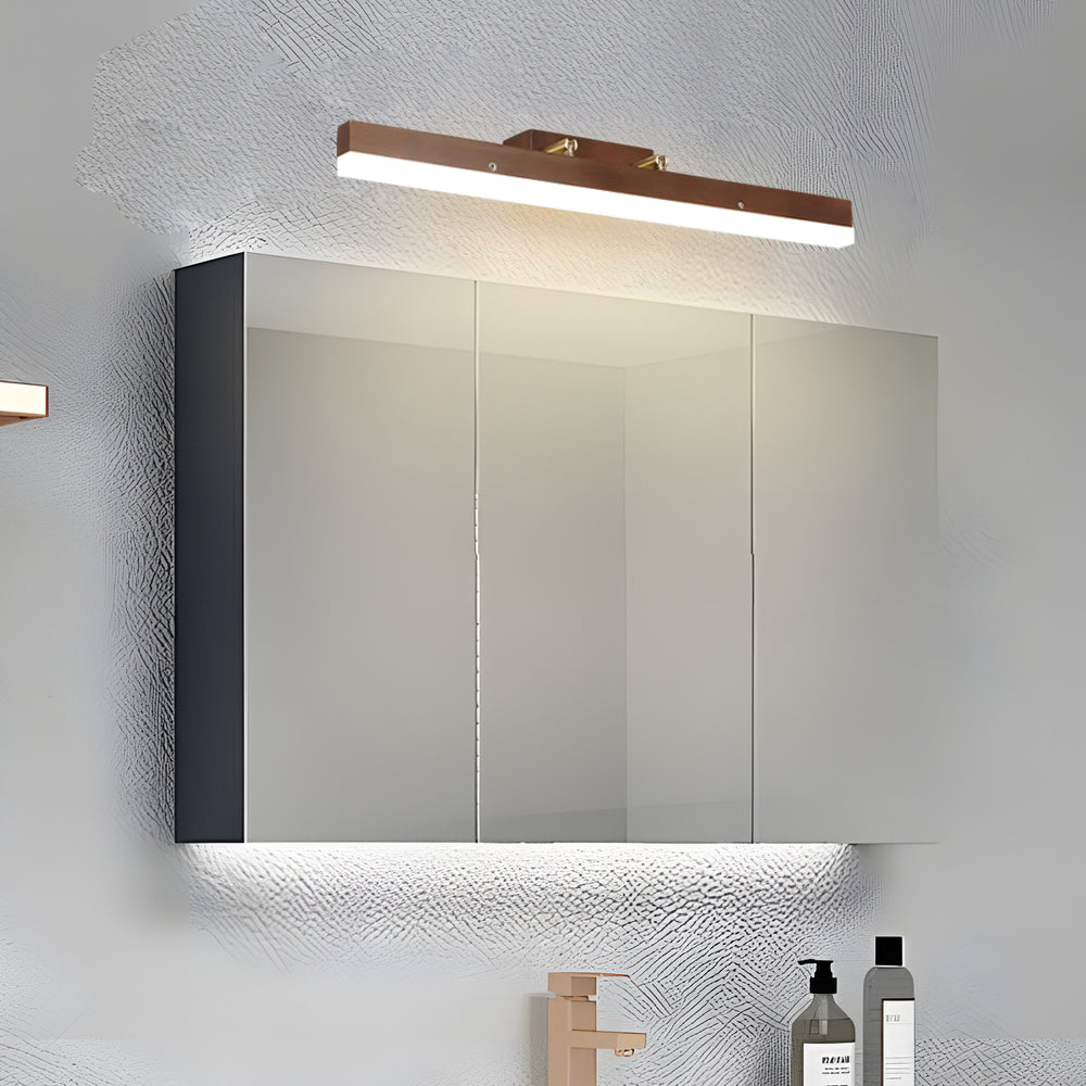 31.49'' Walnut LED Wood Vanity Light - LED Bar Light for Bathroom - Lighting > Wall Lights > Bathroom Vanity Lighting - DINIBLO 