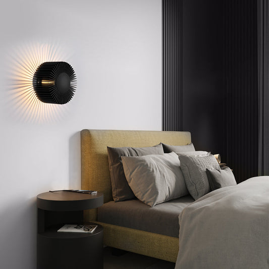 Round Sun Flowers LED Creative Decor Aluminum Modern Wall Light Fixture - Lighting > Wall Lights > Wall sconces - DINIBLO 