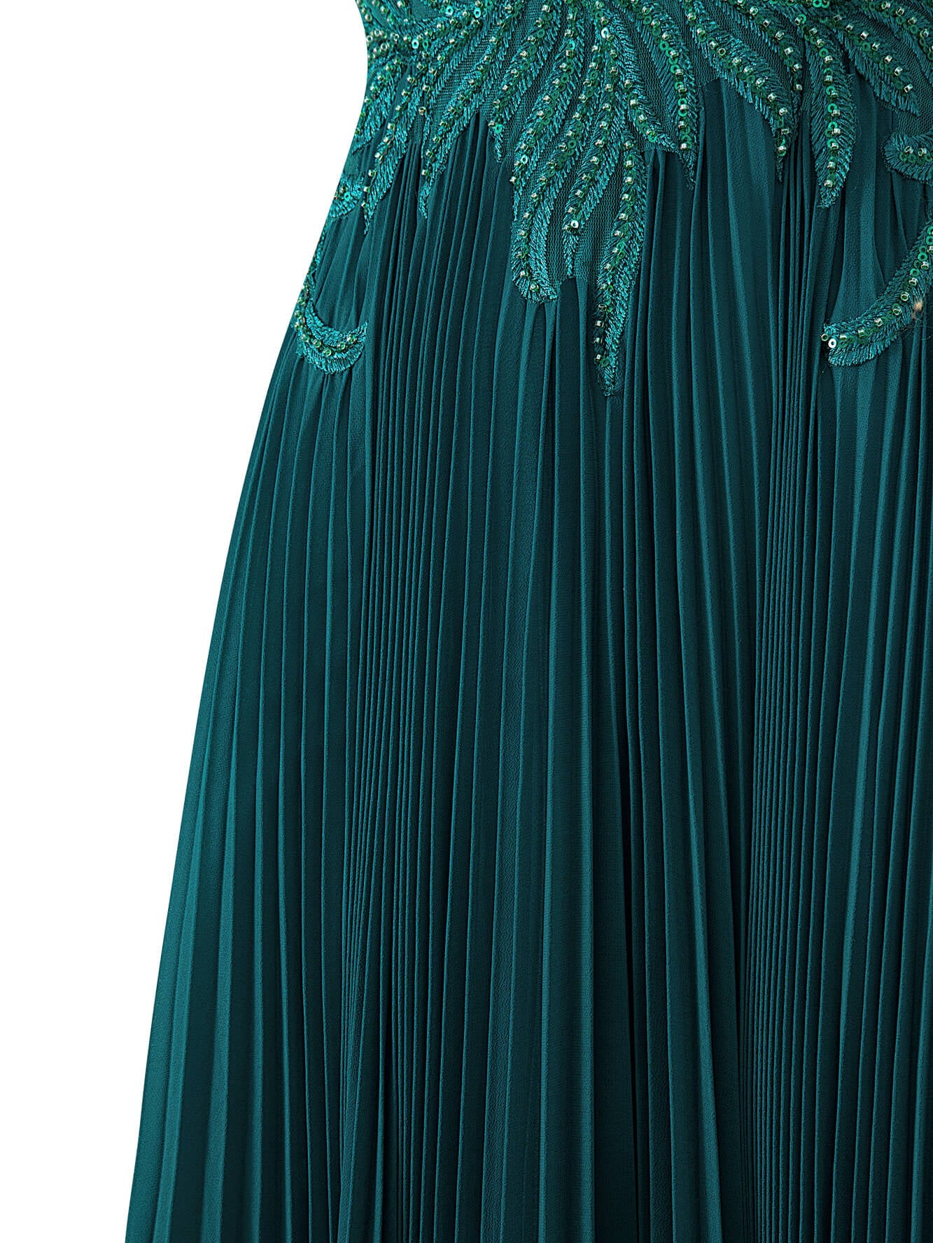 Abigail Dark Green | A-line V-neck Chiffon Prom Dress - Prom Dresses - DINIBLO 