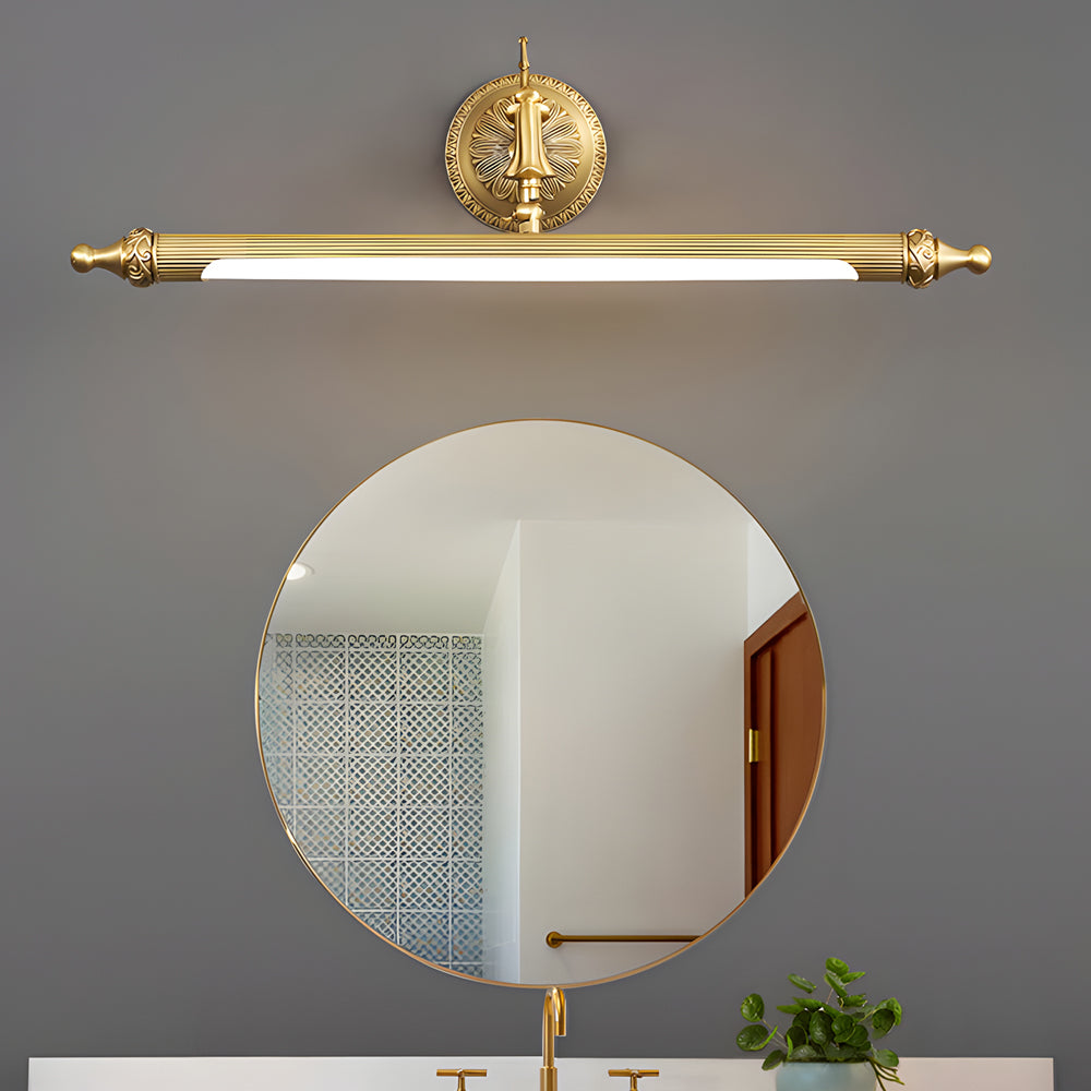 Antique Copper Linear 180° Adjustable Dimmable LED Vanity Light for Bathroom - Lighting > Wall Lights > Bathroom Vanity Lighting - DINIBLO 