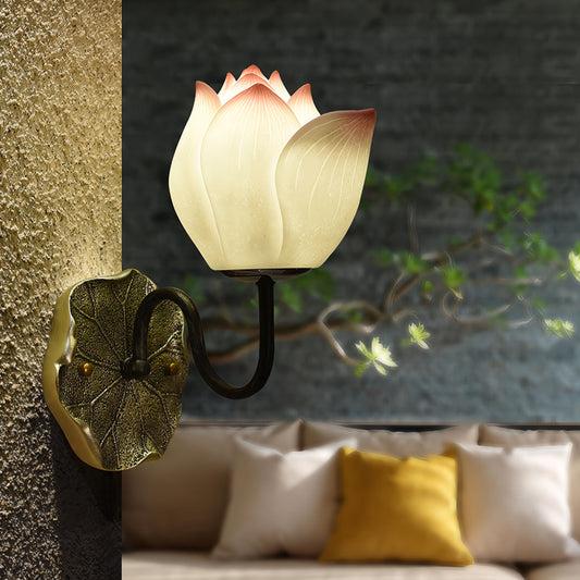 Lotus Flowers Resin Three Step Dimming Creative Modern Wall Lights Fixture - Lighting > Wall Lights > Wall sconces - DINIBLO 