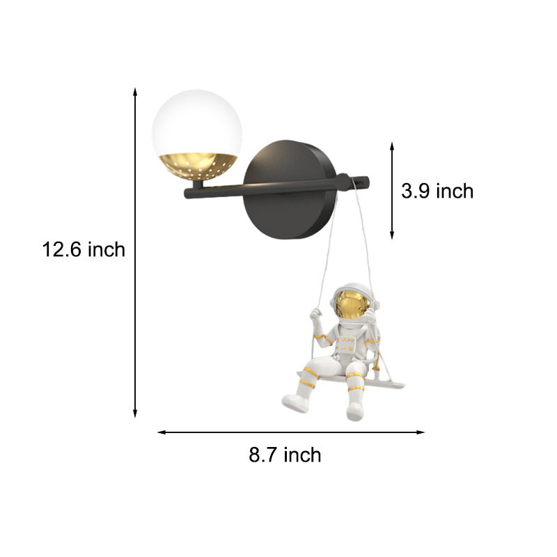 Acrylic Ball Resin Astronaut Decor Swing 3 Step Dimming Modern Wall Lights - Lighting > Wall Lights > Wall sconces - DINIBLO 