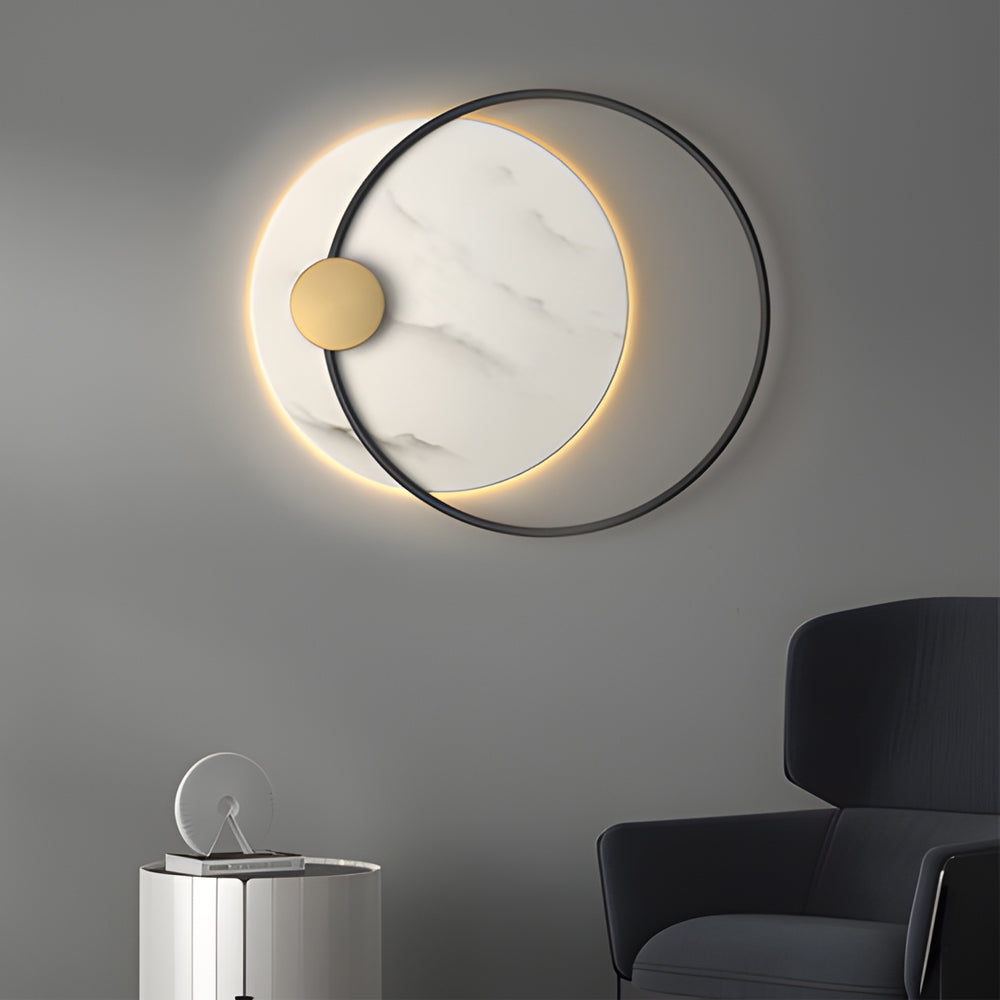 Dia 13''/26'' Round Marble Decorative LED Wall Sconces for Home - Lighting > Wall Lights > Wall sconces - DINIBLO 