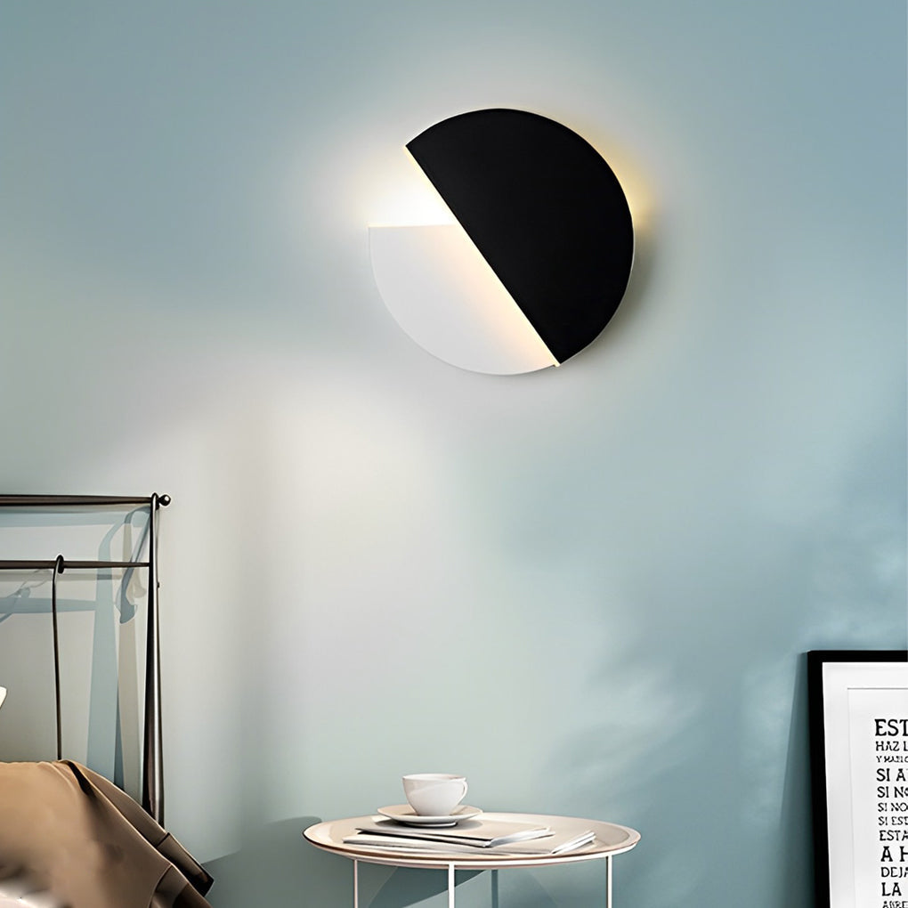 Creative Circular 350° Rotatable LED Black Nordic Wall Sconces Lighting - Lighting > Wall Lights > Wall sconces - DINIBLO 