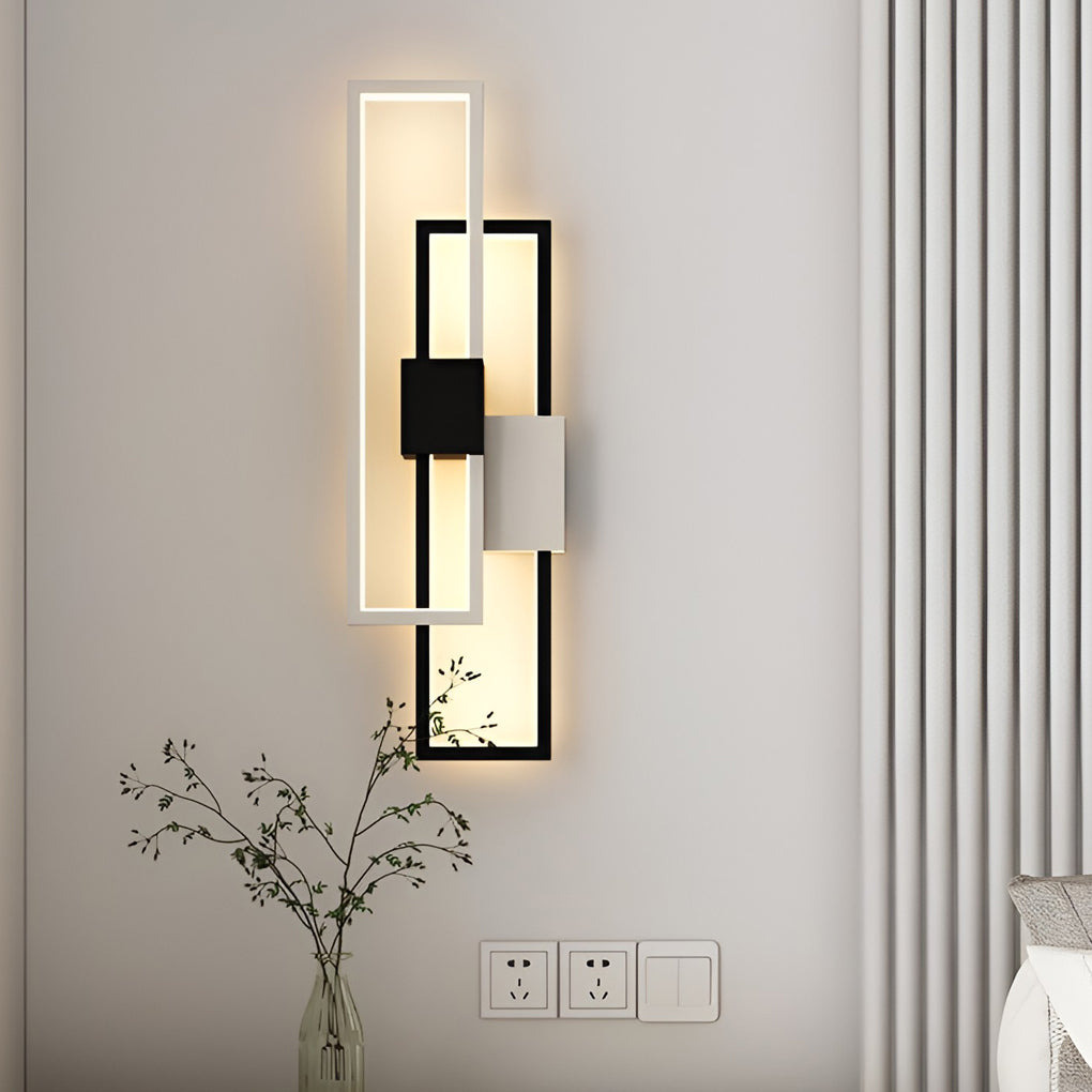 Rectangular Three-color Light LED Nordic Wall Light Fixture Wall Lamp - Lighting > Wall Lights > Wall sconces - DINIBLO 