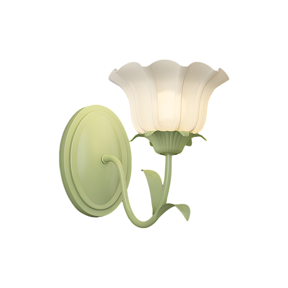 1/2 Lights Flowers Glass Three Step Dimming Green Modern Wall Lights Indoor - Lighting > Wall Lights > Wall sconces - DINIBLO 