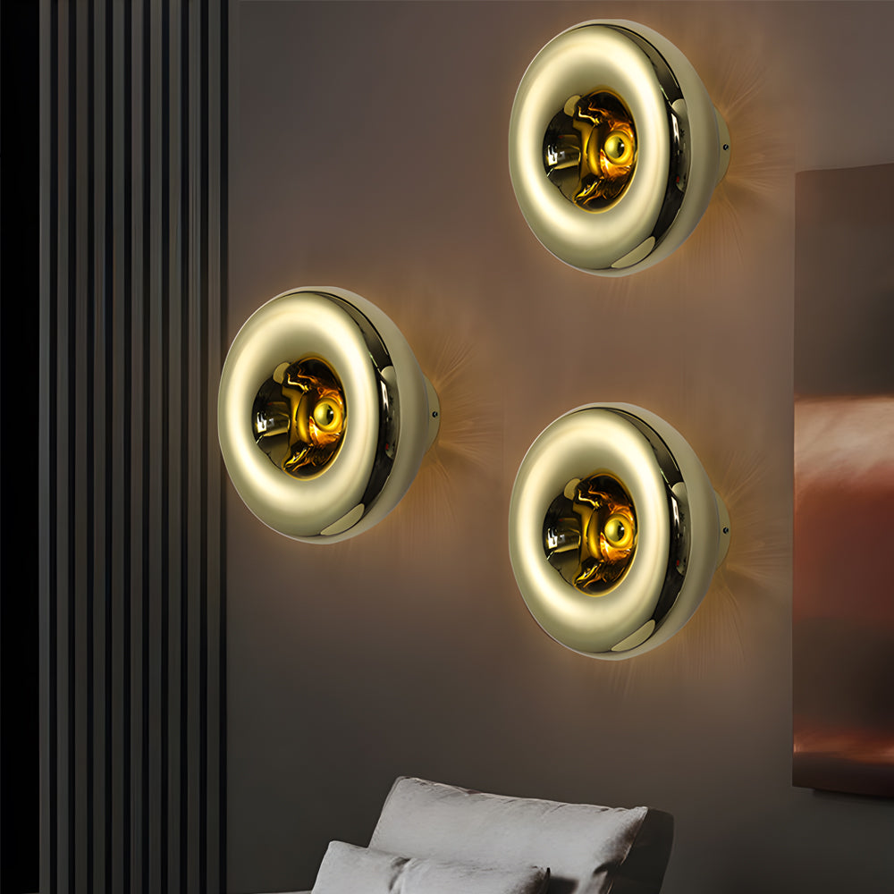 Round Glass Lava Luxury Creative Art Indoor Modern Wall Light Fixture - Lighting > Wall Lights > Wall sconces - DINIBLO 