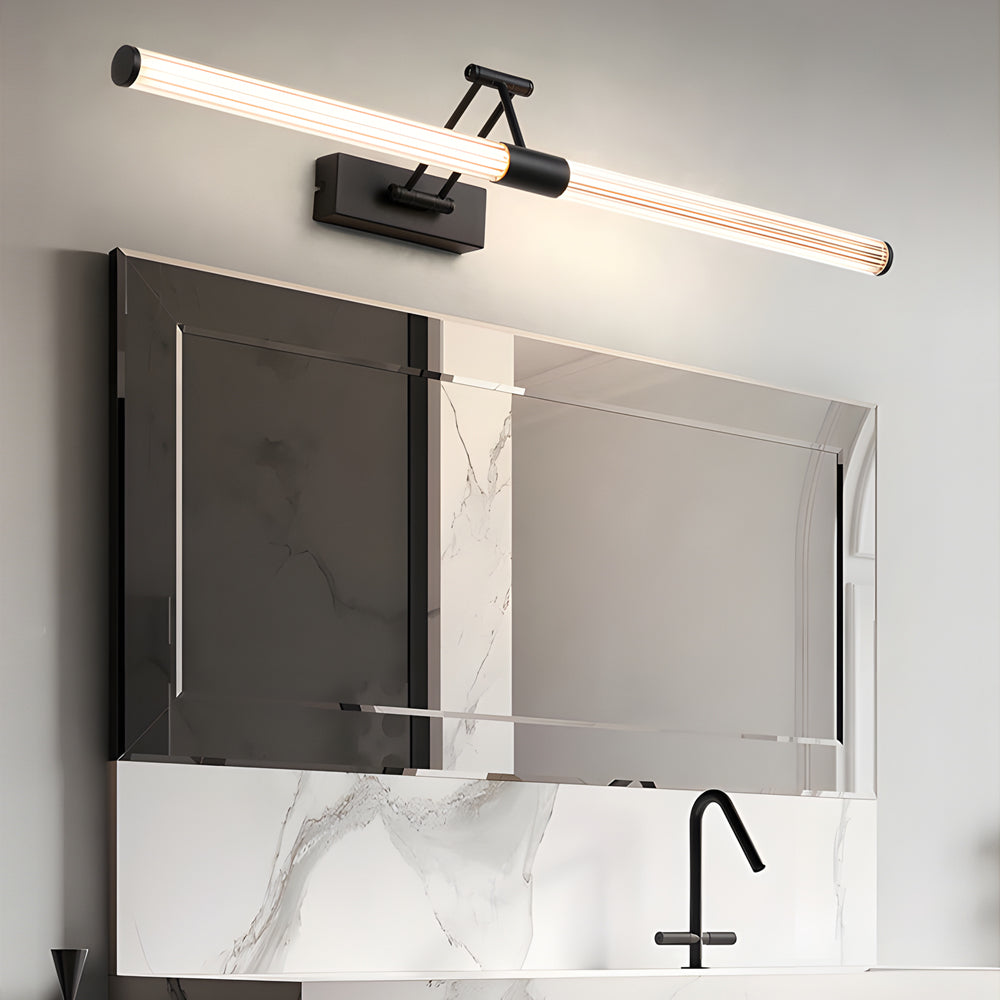 Foldable Metallic Acrylic Strip LED Vanity Light with Two Adjustable Joints - Lighting > Wall Lights > Bathroom Vanity Lighting - DINIBLO 