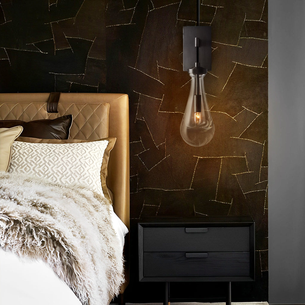 Water Drop Crystal Creative Copper Modern Minimalist Wall Lamp Sconces - Lighting > Wall Lights > Wall sconces - DINIBLO 