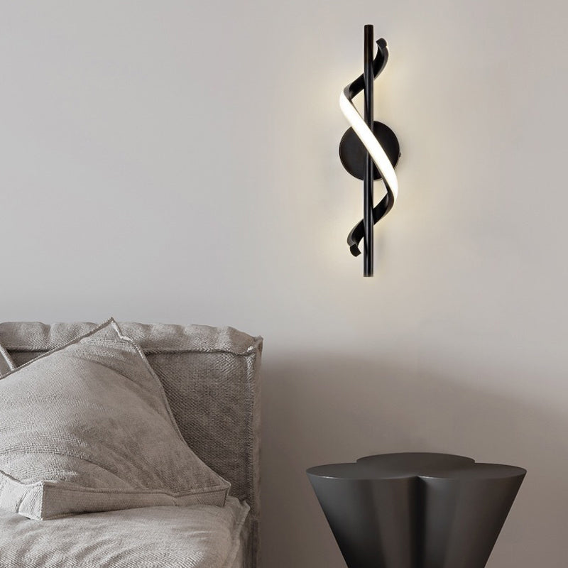 Spiral Strips Three Step Dimming LED Black Modern Wall Lamp Pendant Lights - Lighting > Ceiling lights > Pendant lighting - DINIBLO 