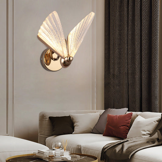 Metal Acrylic Butterflies Shape Creative LED European-style Wall Lamp - Lighting > Wall Lights > Wall sconces - DINIBLO 