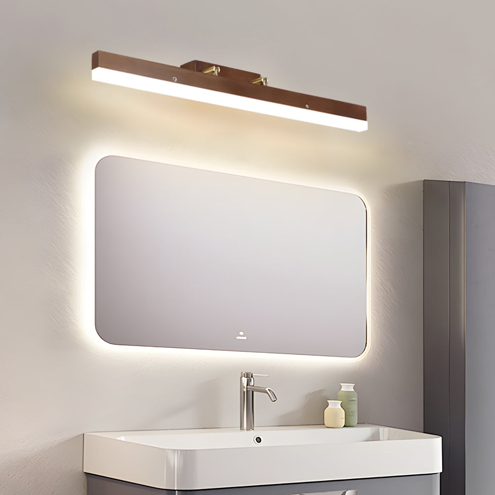 31.49'' Walnut LED Wood Vanity Light - LED Bar Light for Bathroom - Lighting > Wall Lights > Bathroom Vanity Lighting - DINIBLO 