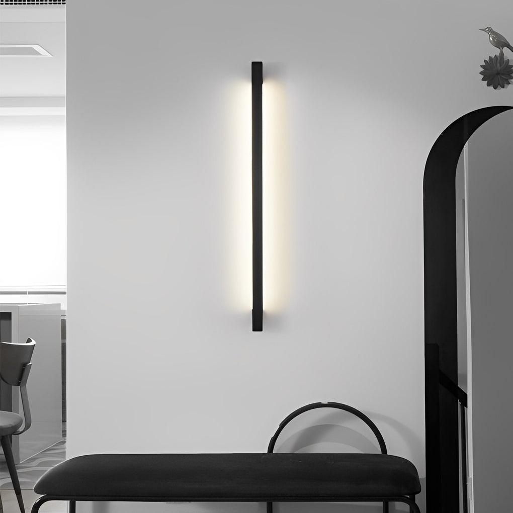 Minimalist Strip Three Step Dimming LED Black Postmodern Wall Lamp - Lighting > Wall Lights > LED Wall Lights - DINIBLO 