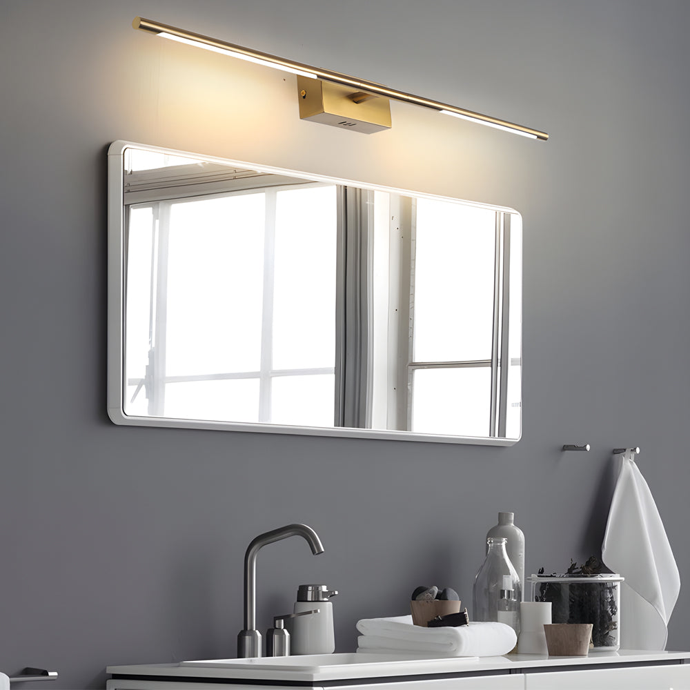 Efficient LED Vanity Light in Gold: 6W/10W, Warm White/White Light, Wall Mounted - Lighting > Wall Lights > Bathroom Vanity Lighting - DINIBLO 