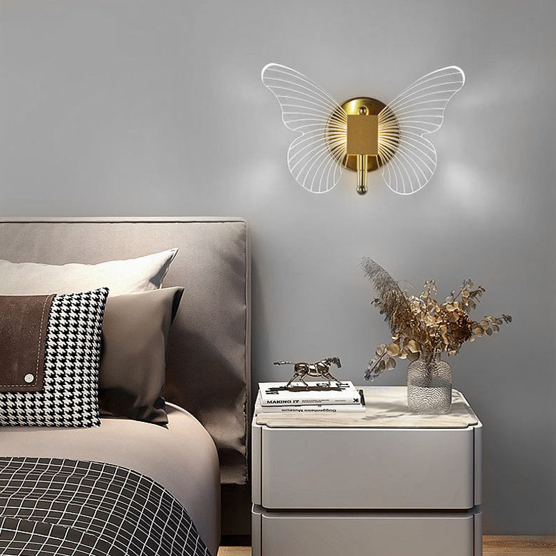 Butterflies Luxury Creative Three Step Dimming Modern LED Wall Lights Fixture - Lighting > Wall Lights > Wall sconces - DINIBLO 