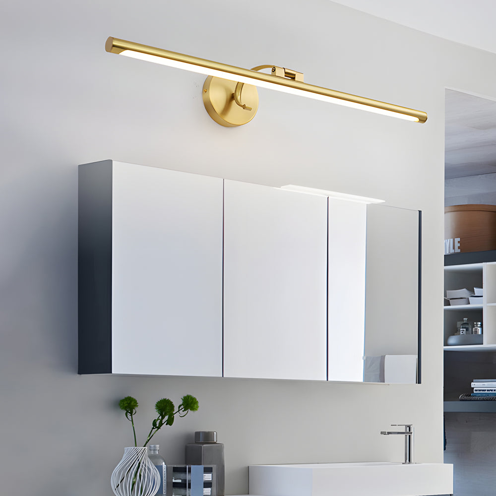 Modern Copper Linear Rotatable Vanity Light - LED Bath Bar over Mirror - Lighting > Wall Lights > Bathroom Vanity Lighting - DINIBLO 