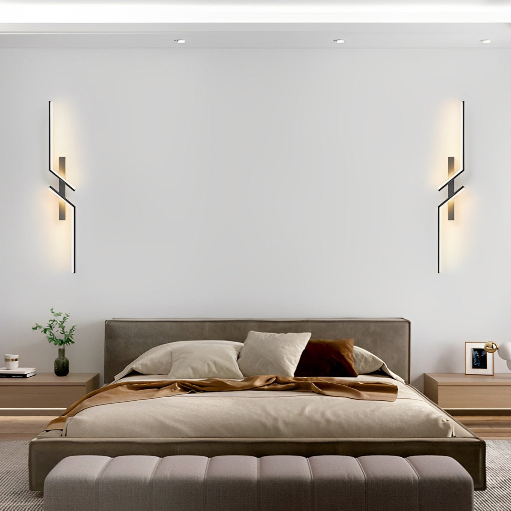 Irregular Symmetrical L Shape Creative LED Minimalist Wall Lamp Sconces Lighting - Lighting > Wall Lights > LED Wall Lights - DINIBLO 