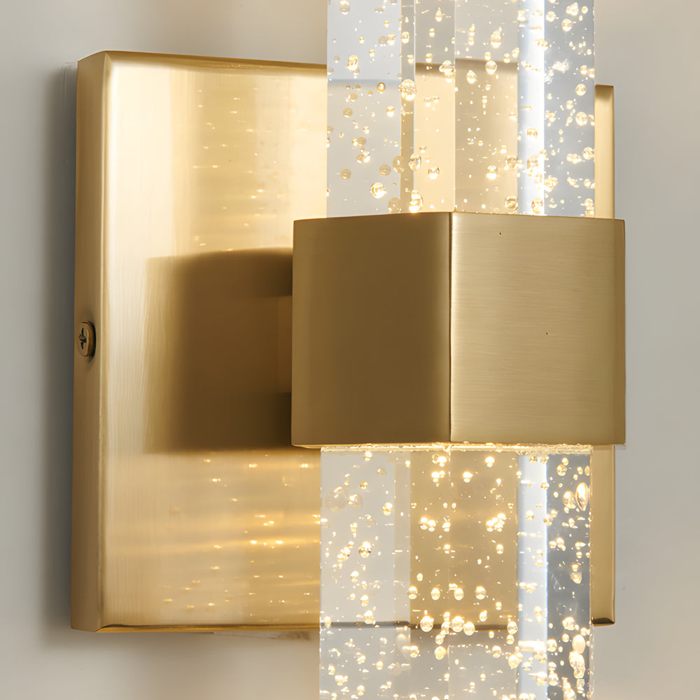 Long Strip Bubbles Crystal Shade LED up down Lighting Modern Wall Lamp - Lighting > Wall Lights > Wall sconces - DINIBLO 