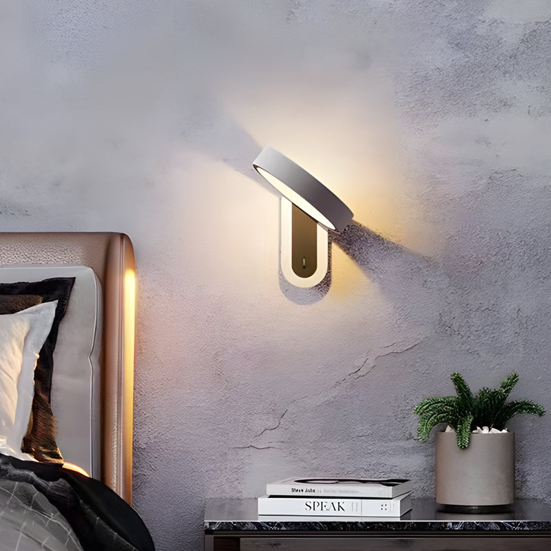 Round Creative Adjustable LED White Simple Modern Wall Light Fixture - Lighting > Wall Lights > Wall sconces - DINIBLO 