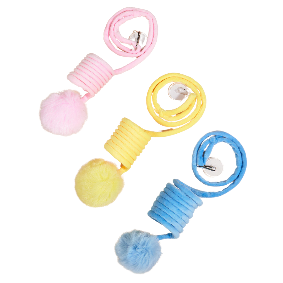 Hanging Dangling Spings Cat Toys With Bell Ball - Cat Toys - DINIBLO 