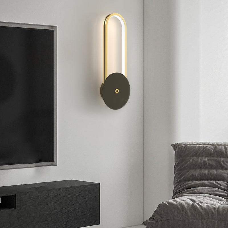 Oval Rings Three Step Dimming Aluminum Modern LED Wall Lights Fixture - Lighting > Wall Lights > Wall sconces - DINIBLO 