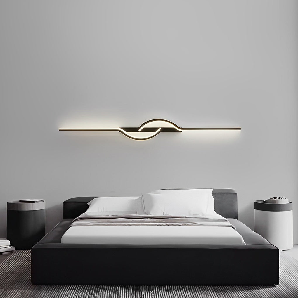 Strip Creative Stepless Dimming 3 Step Dimming Black Modern Wall Lamp - Lighting > Wall Lights > LED Wall Lights - DINIBLO 