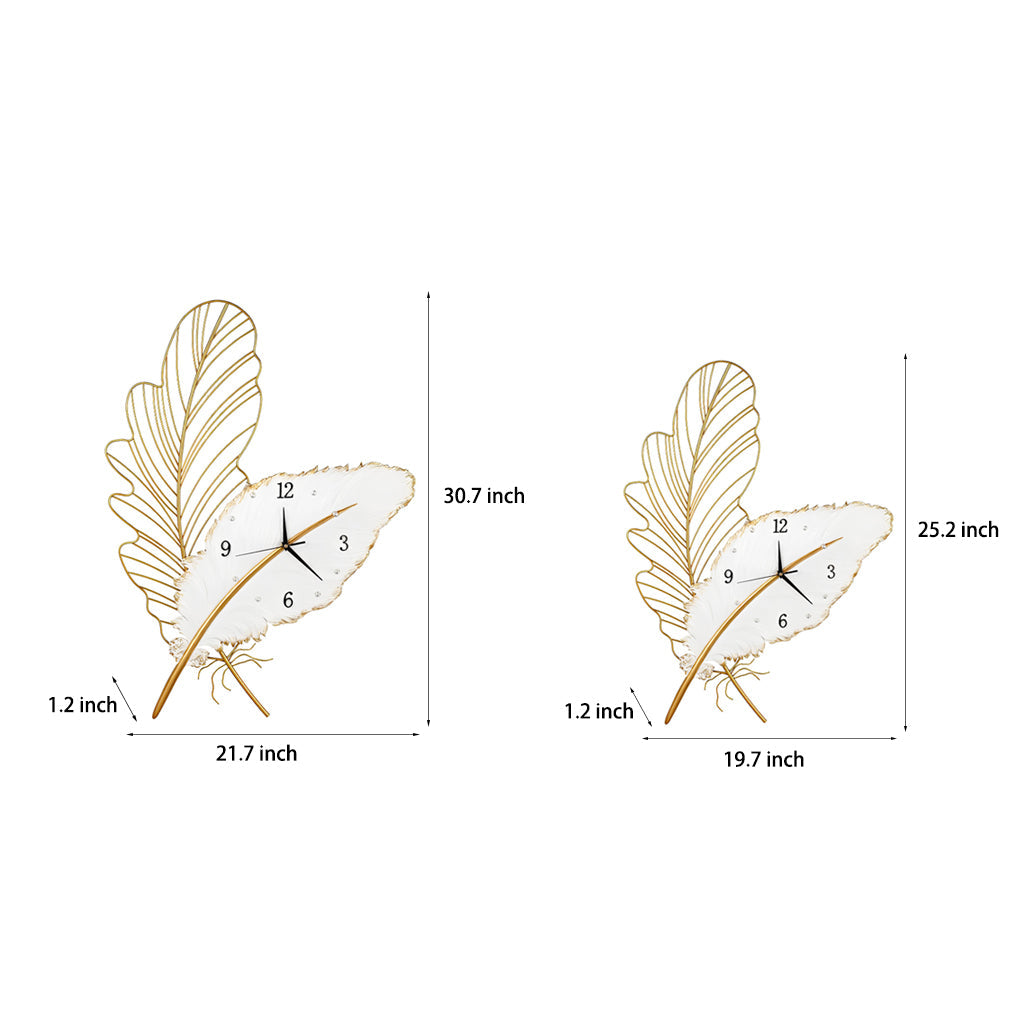 Iron Feathers USB DC5V Wall Clock Creative Decor Modern Wall Lights Fixture - Lighting > Wall Lights > Wall sconces - DINIBLO 