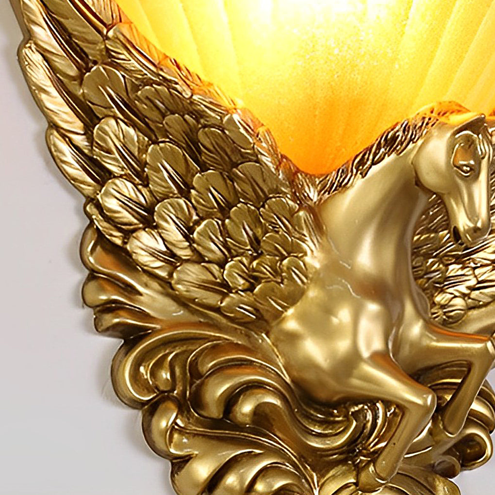 Creative Resin Horse Head Luxury European-Style Decorative Sconces Lighting - Lighting > Wall Lights > Wall sconces - DINIBLO 