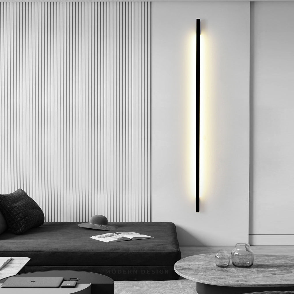 Minimalist Strip Three Step Dimming LED Black Postmodern Wall Lamp - Lighting > Wall Lights > LED Wall Lights - DINIBLO 