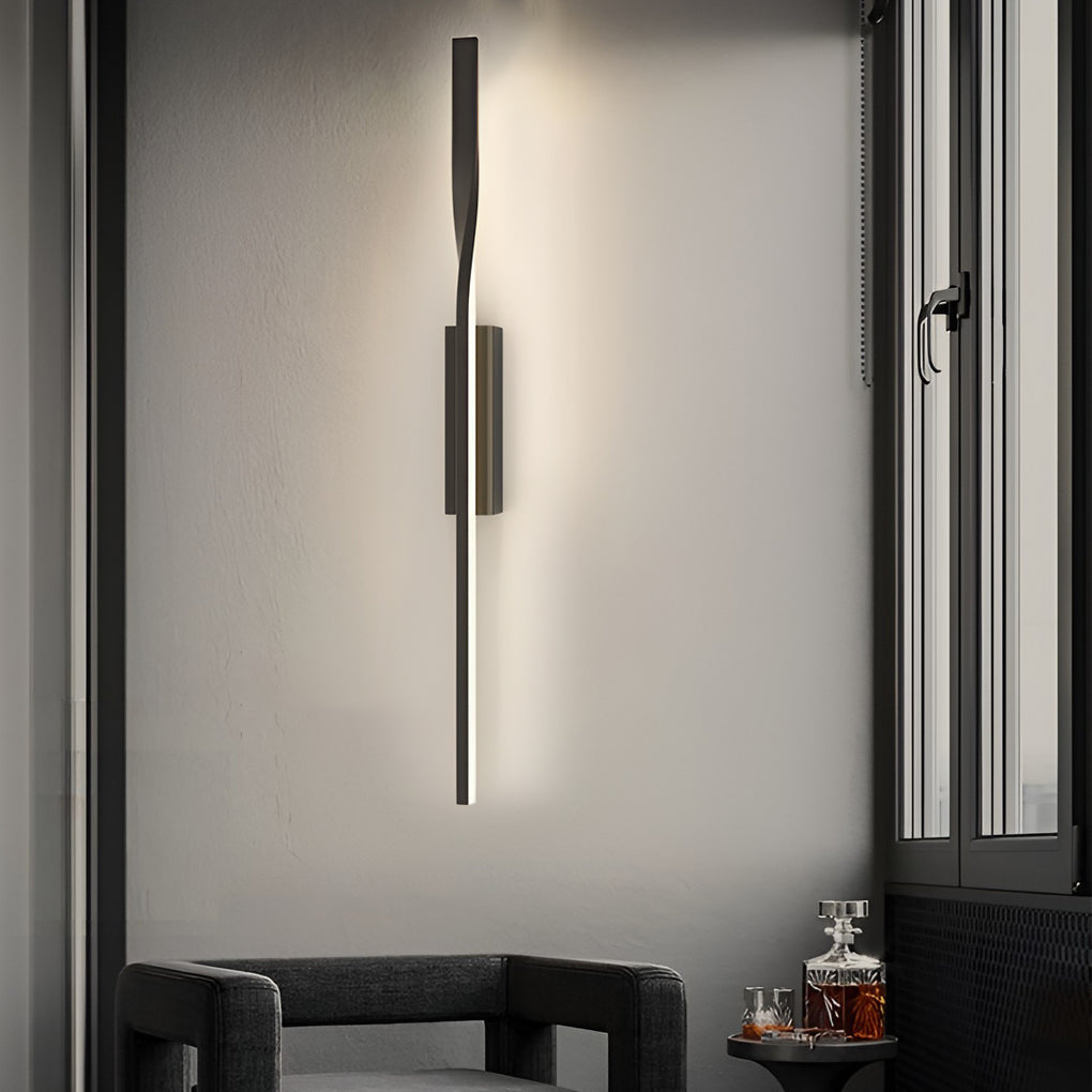 Creative Linear Strip LED Black Nordic Wall Lamp Wall Sconce Lighting - Lighting > Wall Lights > LED Wall Lights - DINIBLO 