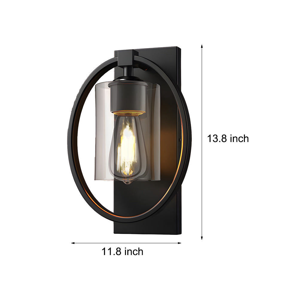 Black Industrial Tungsten Bulb Bathroom Sconces Lighting Wall Lights - Lighting > Wall Lights > Wall sconces - DINIBLO 