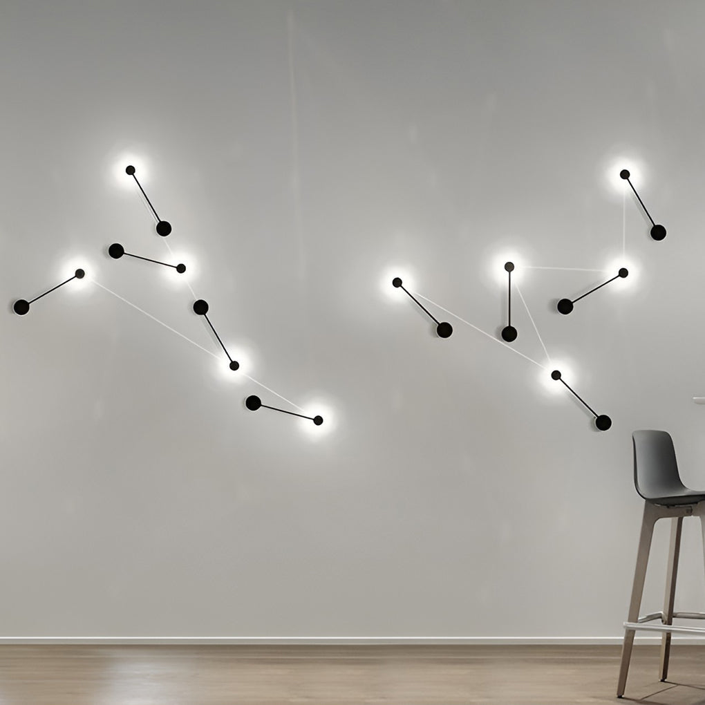 Creative Round Line LED Black Nordic Wall Art Light Wall Sconce Lighting - Lighting > Wall Lights > LED Wall Lights - DINIBLO 