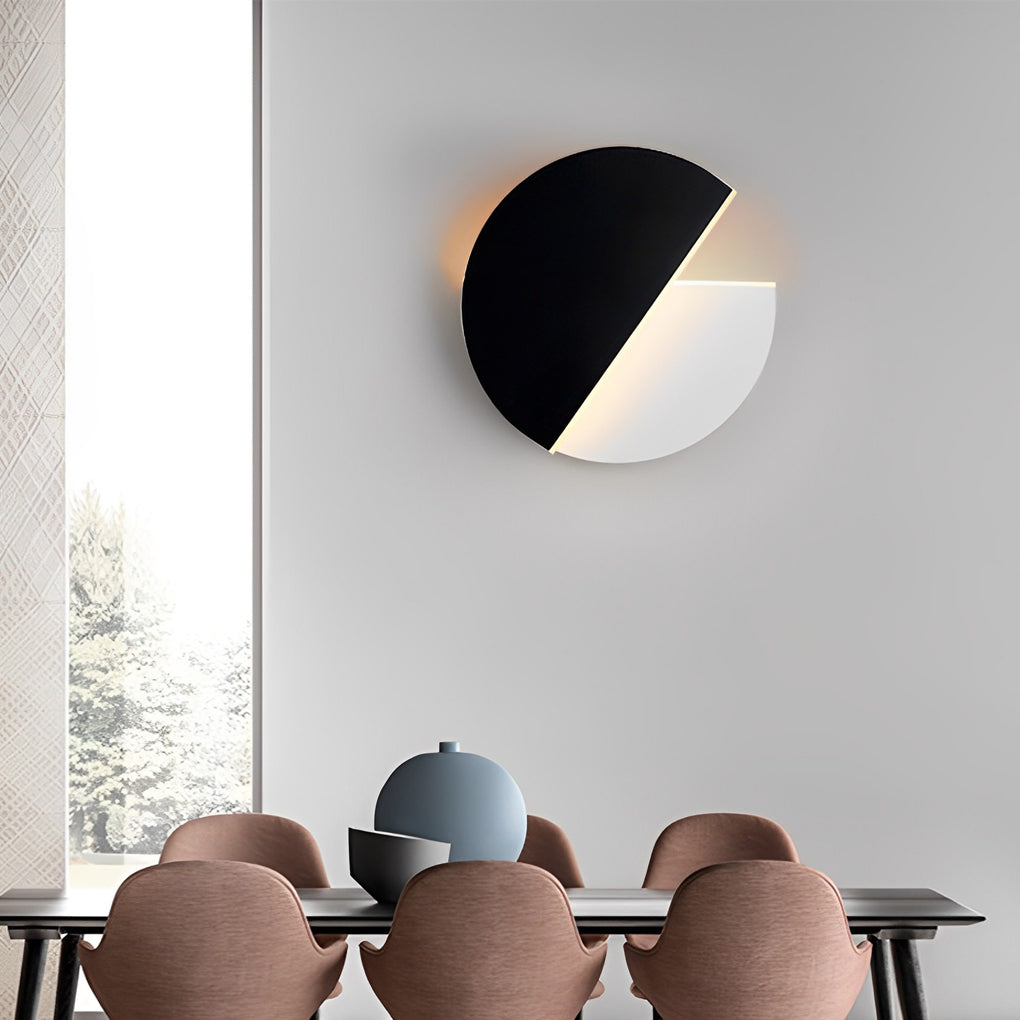 Creative Circular 350° Rotatable LED Black Nordic Wall Sconces Lighting - Lighting > Wall Lights > Wall sconces - DINIBLO 