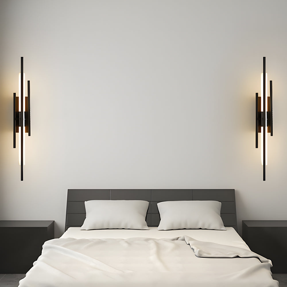 Long Strips Grille Iron Acrylic Simple Modern LED Wall Light Fixture - Lighting > Wall Lights > LED Wall Lights - DINIBLO 