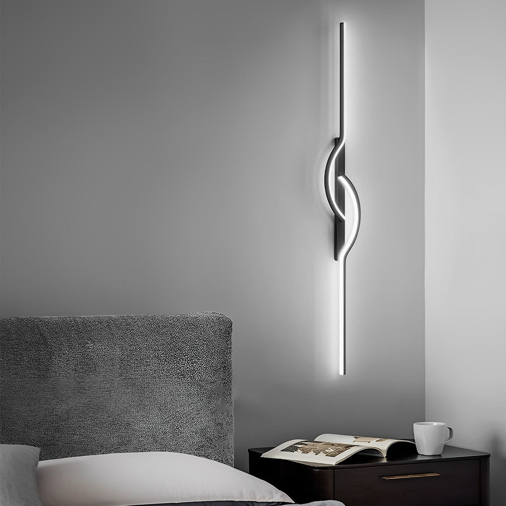 Strip Creative Stepless Dimming 3 Step Dimming Black Modern Wall Lamp - Lighting > Wall Lights > LED Wall Lights - DINIBLO 