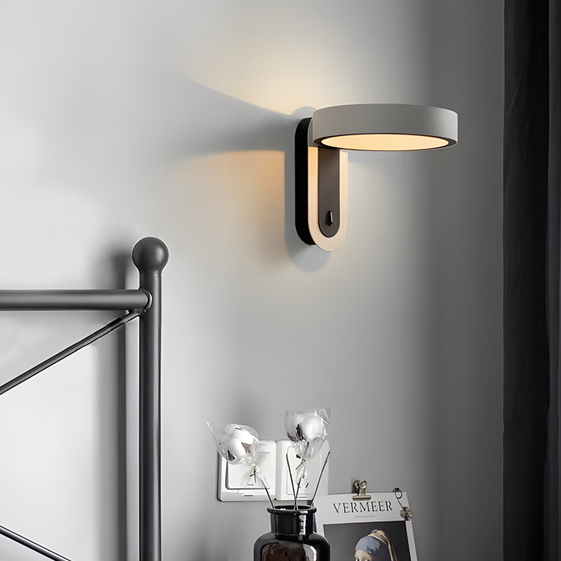 Round Creative Adjustable LED White Simple Modern Wall Light Fixture - Lighting > Wall Lights > Wall sconces - DINIBLO 