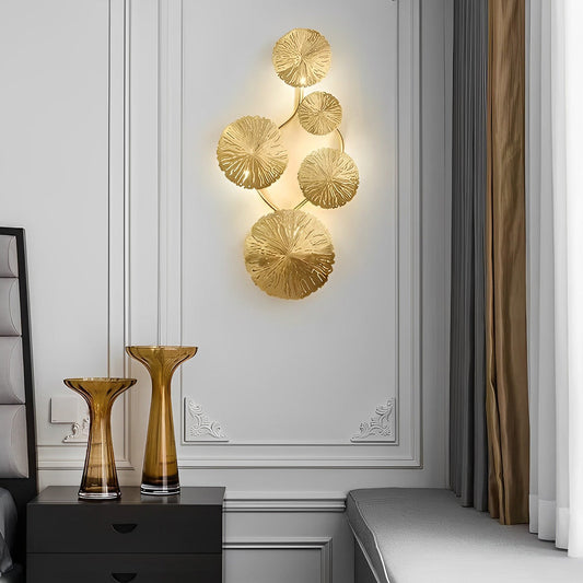 Stainless Steel Lotus Leaves Hollow Modern Decorative Wall Sconces Lighting - Lighting > Wall Lights > Wall sconces - DINIBLO 