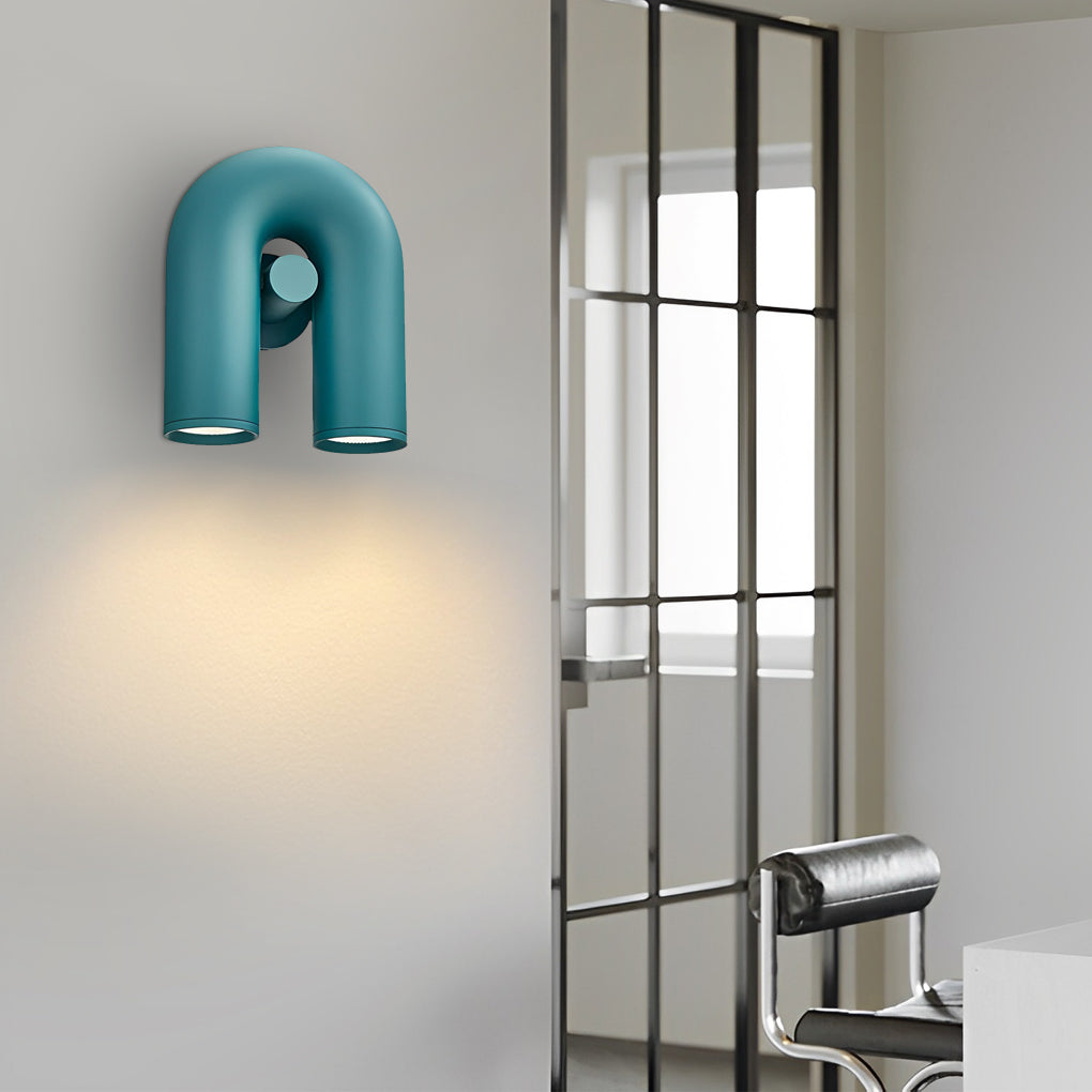 Rotatable U-Shaped Water Pipe LED Nordic Wall Lamp Wall Sconces Lighting - Lighting > Wall Lights > Wall sconces - DINIBLO 