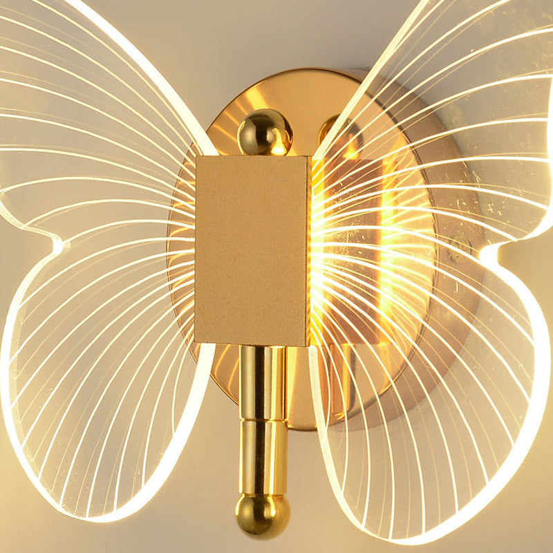 Butterflies Luxury Creative Three Step Dimming Modern LED Wall Lights Fixture - Lighting > Wall Lights > Wall sconces - DINIBLO 