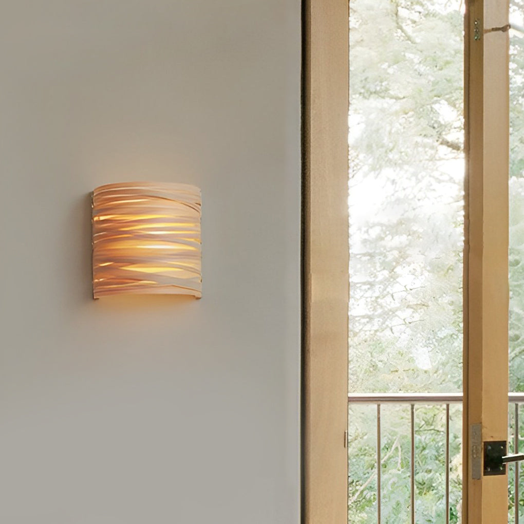 Semi-cylindrical Handmade Wood Decorative Modern Wall Lamp Atmosphere Light - Lighting > Wall Lights > Wall sconces - DINIBLO 